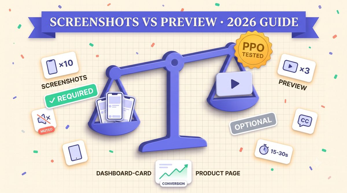 App Store Preview Video vs Screenshots: What to Ship First (2026)
