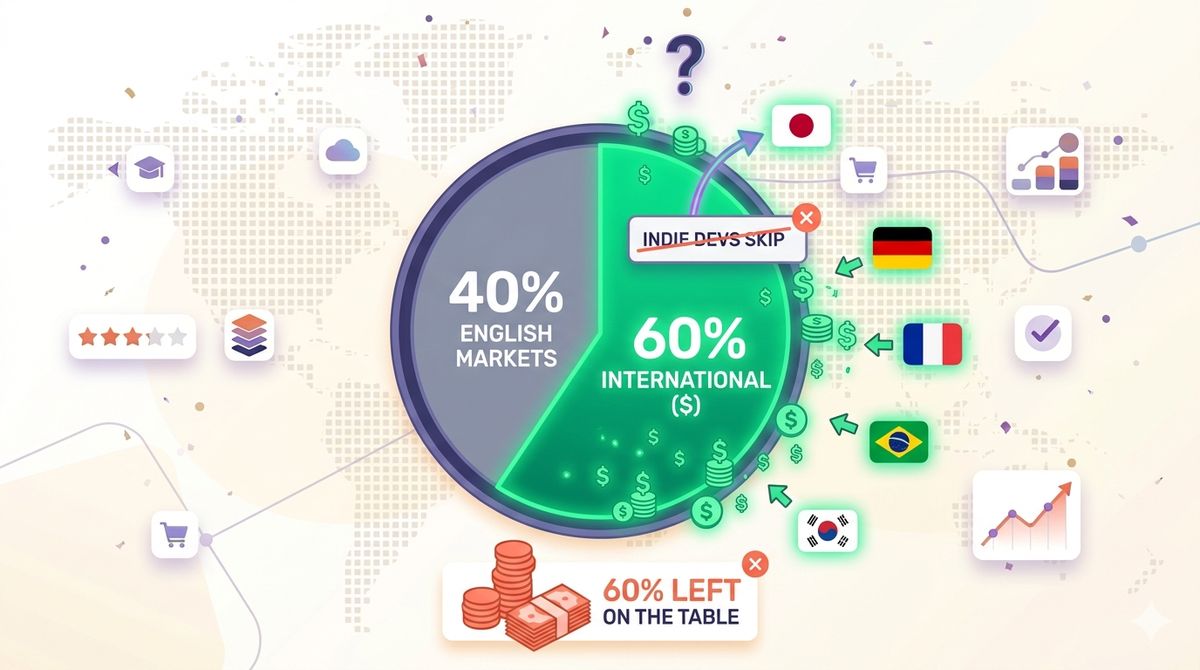 ASO Localization: The 60% of App Revenue Most Indie Devs Leave on the Table