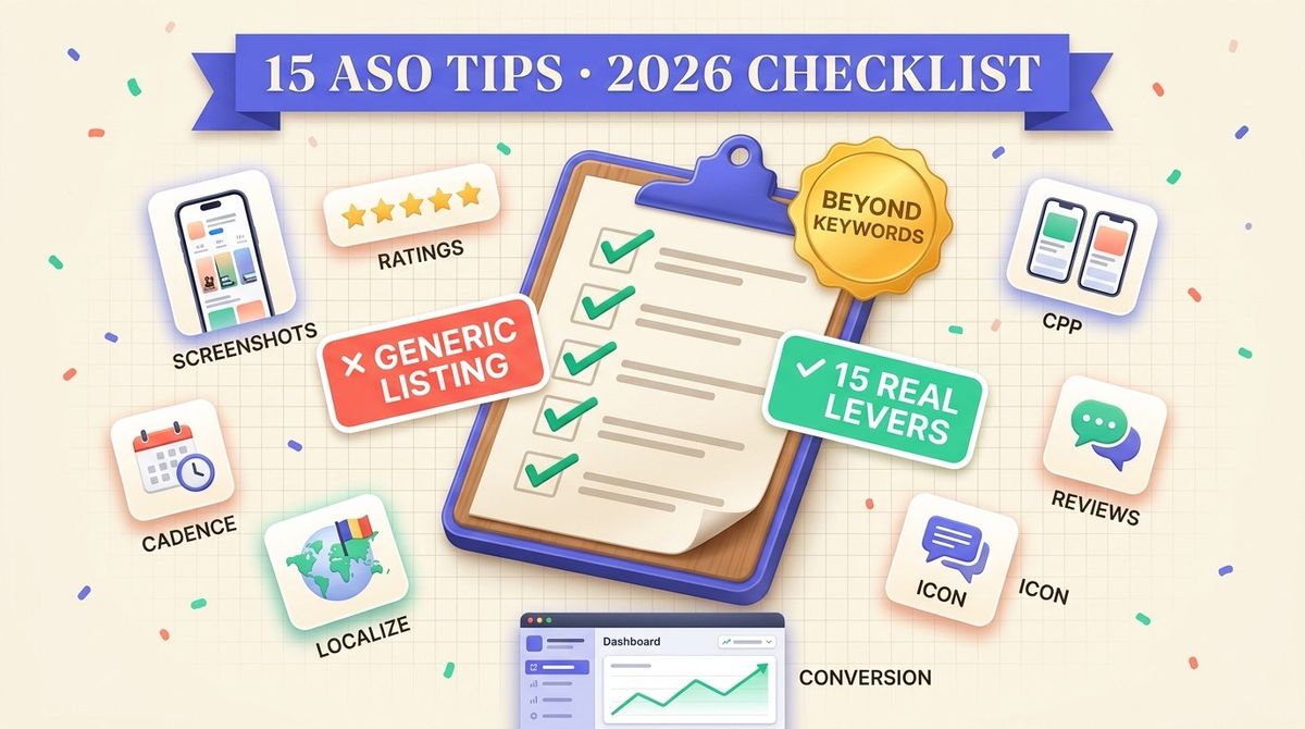 17 ASO Tips for Indie Developers in 2026 (Beyond Keywords)