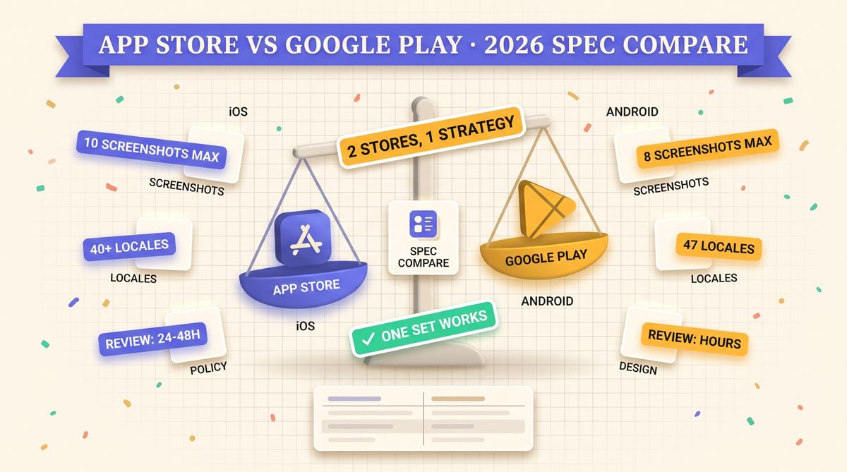 Google Play vs App Store: Screenshot Requirements Compared